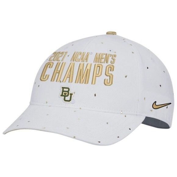 New! Nike Baylor Bears 2021 NCAA Basketball National Champions Adjustable Hat - Picture 1 of 13